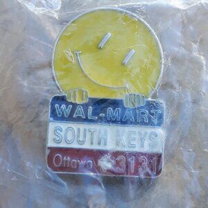 Wal-Mart Employee Enamel Pin Low Prices Smiley Face Walmart